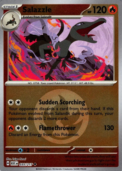 Ascended Heroes Salazzle #035/217 Reverse Holo