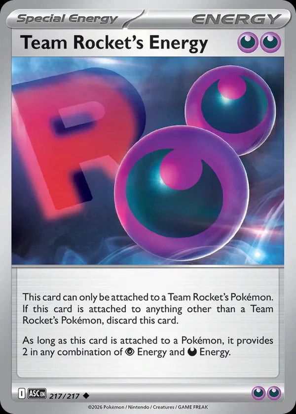 Ascended Heroes Team Rocket's Energy #217/217