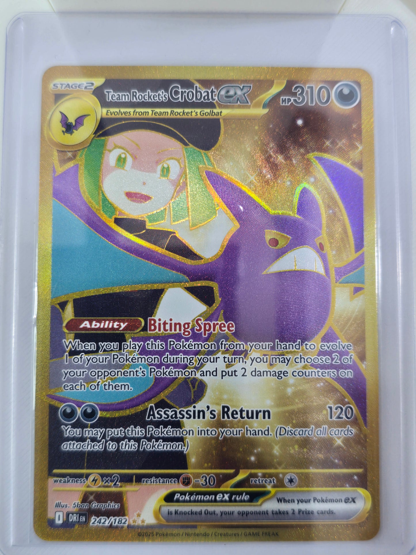 Team rockets Crobat EX 242 182