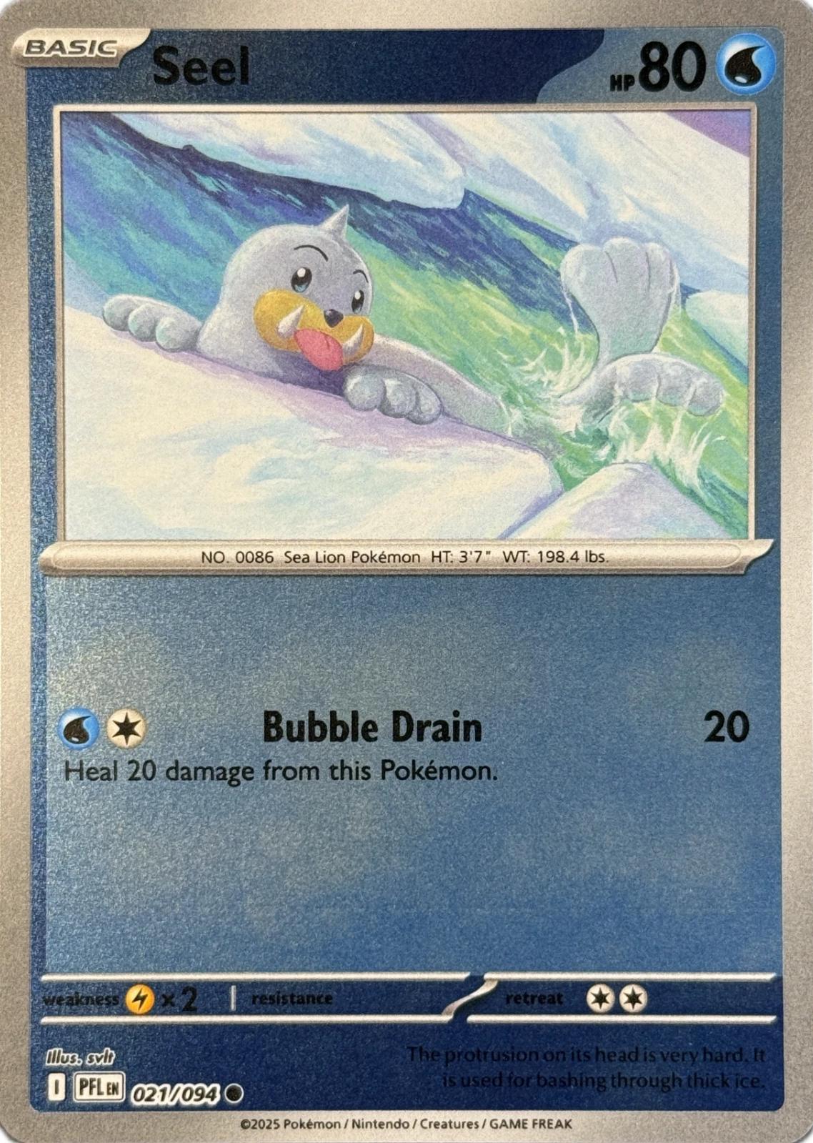 Seel [Reverse Holo] #21 Pokemon Phantasmal Flames