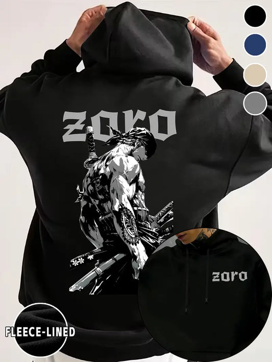 Hoodie Manga Print with Zoro