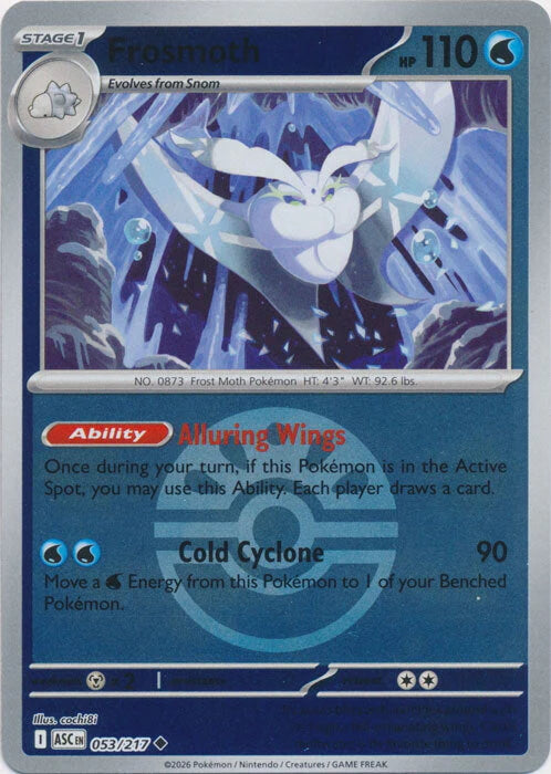 Ascended Heroes Frosmoth #053/217 Pokeball Reverse Holo