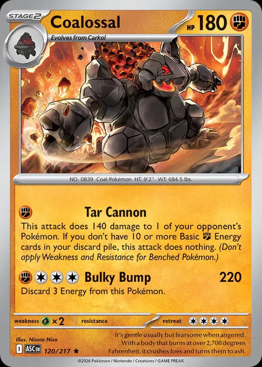 Ascended Heroes Holo Coalossal #120/217