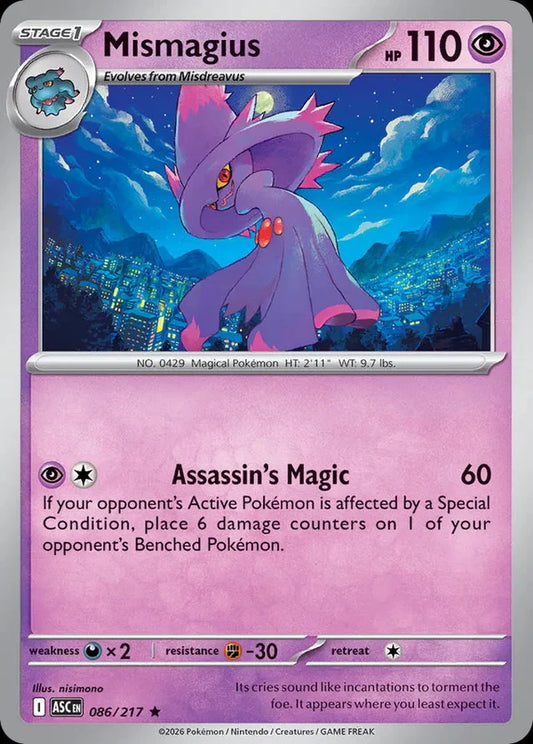 Ascended Heroes Holo Mismagius #086/217
