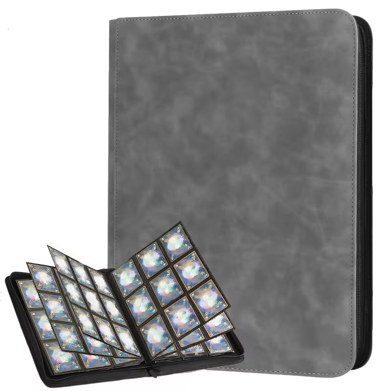 Binder Trading Card Game Grey Zipper