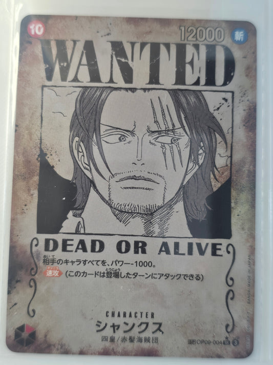 Shanks Wanted OP09 004 (small dent bottom right)