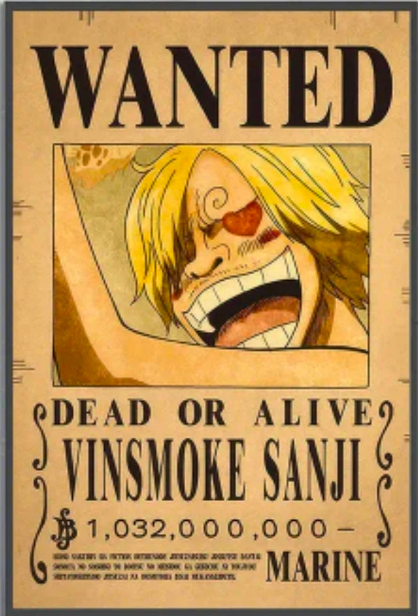 WANTED poster Sanji