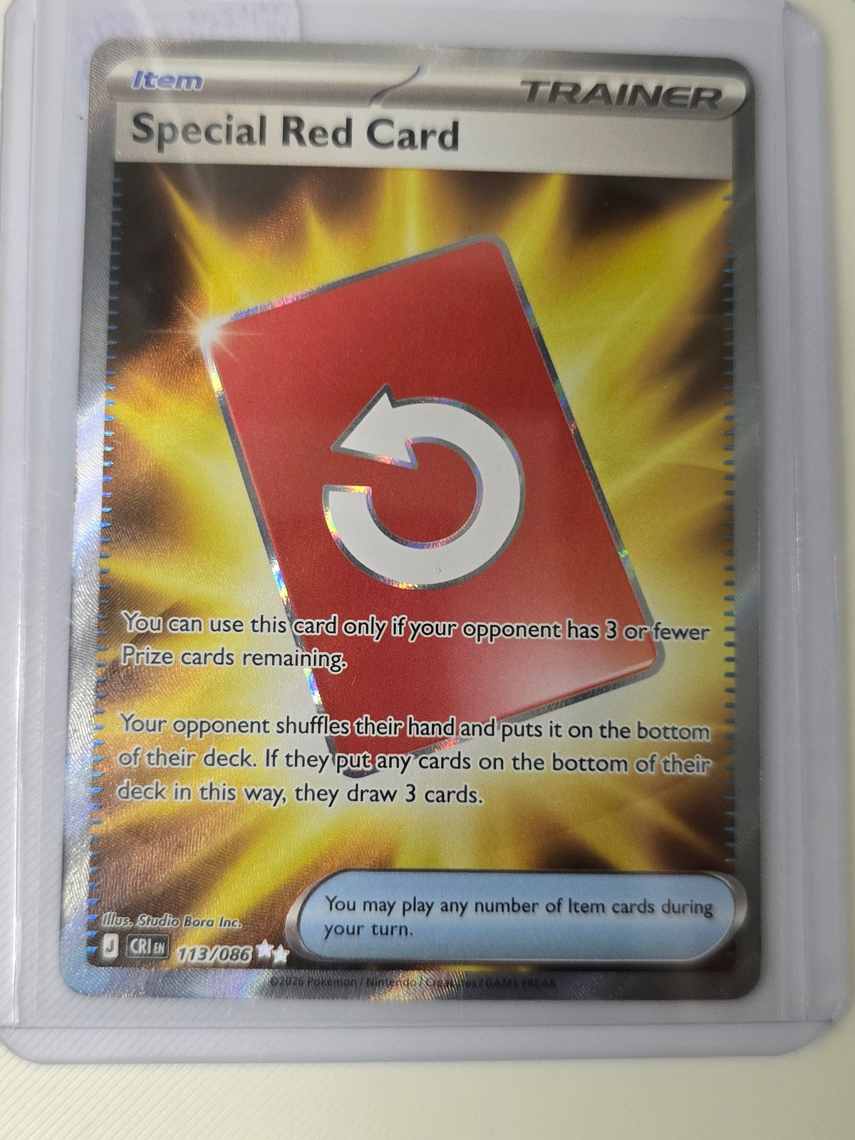 Special red card 113 086