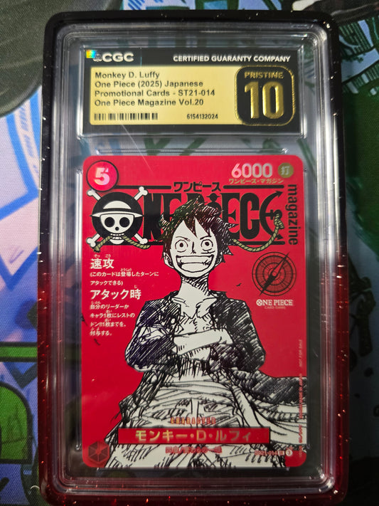 Red magazine Luffy Pristine10 ST21 014
