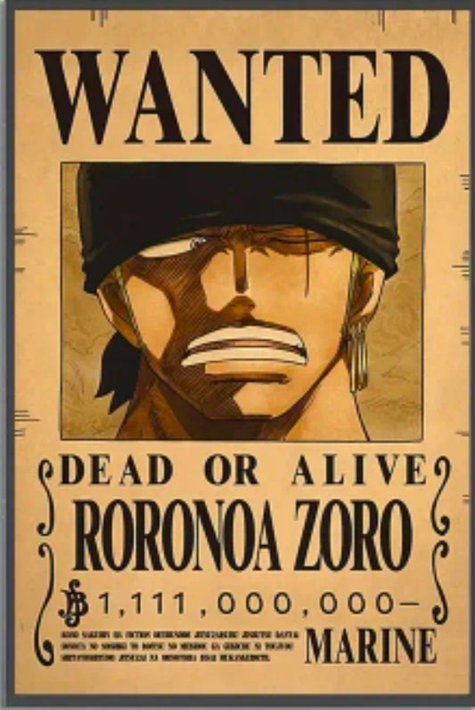 WANTED poster Zoro